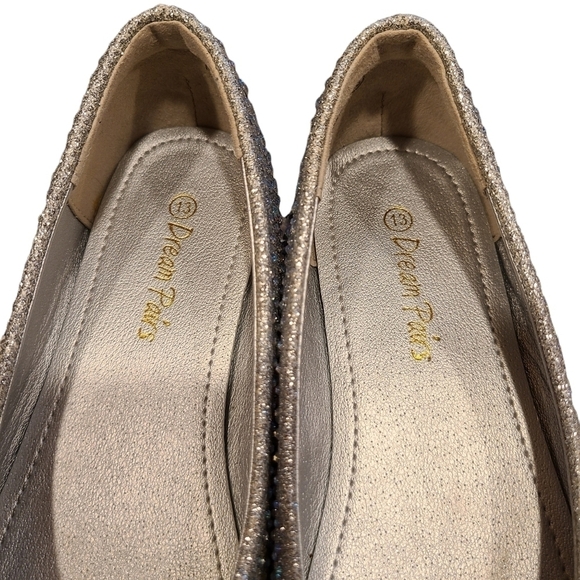 Dream Pairs Rhinestone Ballet Flats, Perfect for the Holidays, Size 13 Kids - Picture 7 of 10